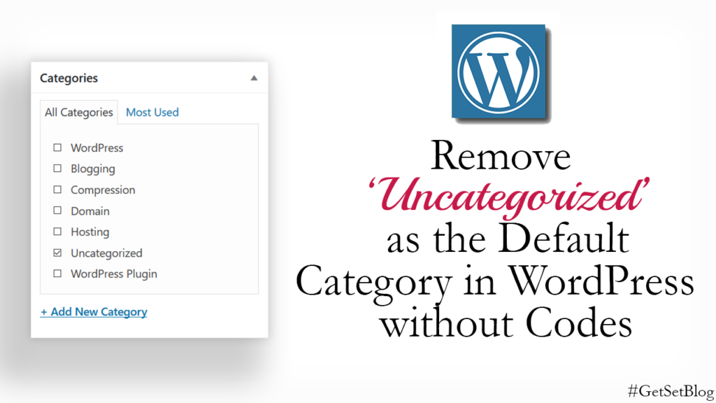 remove uncategorzed as the default category_feature
